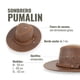 thumbnail image 5 of Sombrero de Cuero Engrasado Unisex OLKI Pumalin - Café marron M, 5 of 5