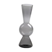 Bothyi - Florero De Vidrio Titular Maceta Flores Secas Para La Cocina Decoración De La Boda Gris