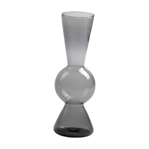 Bothyi - Florero De Vidrio Titular Maceta Flores Secas Para La Cocina Decoración De La Boda Gris