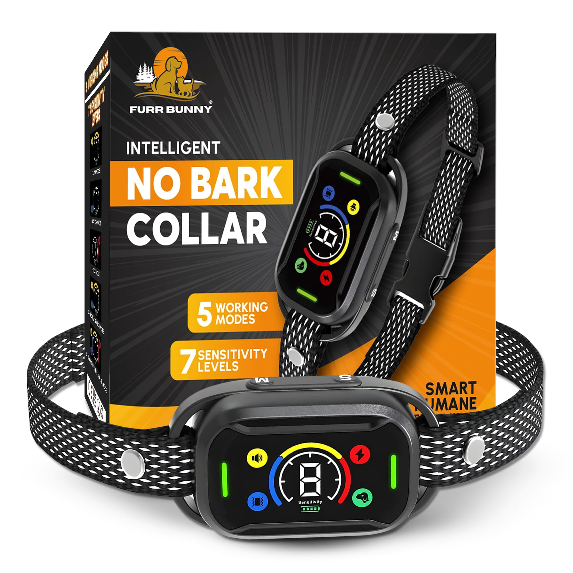 Collar Antiladridos Furr Bunny 2026 Mejorado Para Perros Medianos Y Grandes