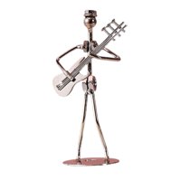 Bothyi - Estatua De Hombre Músico Escultura De Músico Para Mesa Sala De Estar Estantería Guitarra Eléctrica