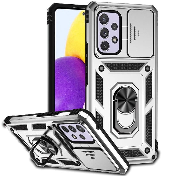 Estuche GANGXUN para Samsung Galaxy A72 4G/5G, soporte giratorio 360°, estilo mecánico y magnético
