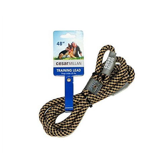 Correa de entrenamiento Cesar Millan 122 cm Negra/Beige