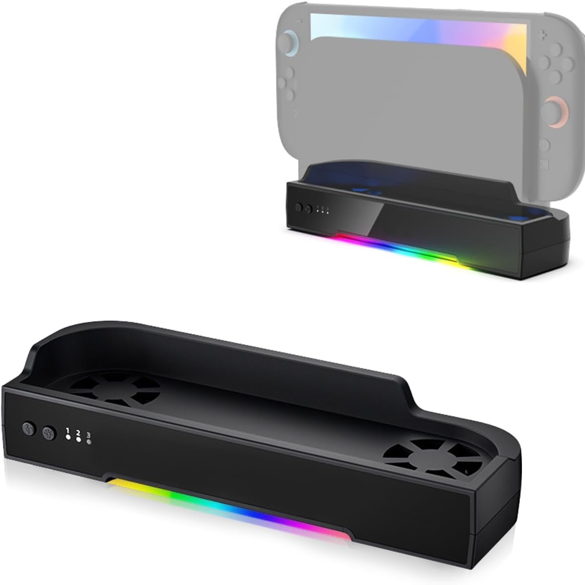 Genérico - Dock De Ventilador De Refrigeración Con Soporte De Pared Para Nintendo Switch 2 - Base De Refrigeración Plug & Play