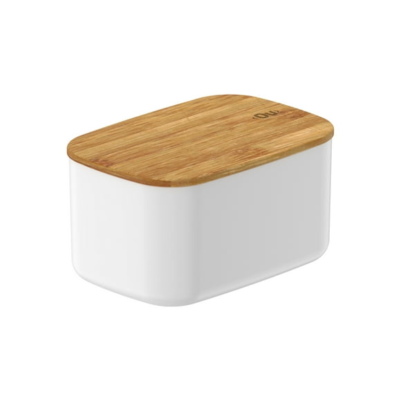 Contenedor Hermético Bambú Keep Rectangular 0,65 lt Blanco
