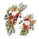 thumbnail image 5 of 2x Arco de boda con flores, letrero de bienvenida, decoración, arreglo floral, guirnalda de fondo, guirnalda de flores artificiales para aniversario Naranja, 5 of 5