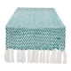 thumbnail image 1 of Table Runner DII Woven Basics, 100% algodón, tejido, 38 x 275 cm, color verde azulado, 1 of 8