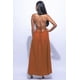 thumbnail image 4 of Vestido Largo Con Tirantes Finos Espalda Abierta Abertura Lateral Ajustable Y Lazo En La Espalda Color Moca (para Mujer), 4 of 4