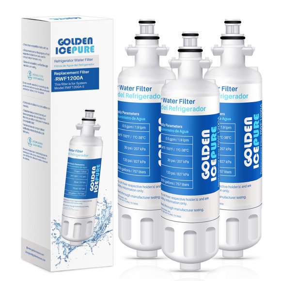 Filtro de Agua GOLDEN ICEPURE Paquete de 3 Unidades LG LT700P (Reemplazo)