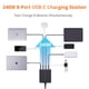 thumbnail image 2 of Cargador Multixel de 240W con 8 puertos GaN y hub USB-C con estuche, 2 of 6