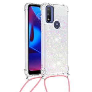 Funda Foxdock Para Motorola Moto G Power 2022 Con Cuerda Ajustable, Brillo Líquido, Protección Antigolpes Y Lente – Ideal Para Regalo
