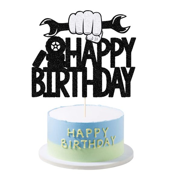 Adorno para pastel LVEUD Cumpleaños para entusiastas de los coches