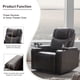 thumbnail image 2 of Power Motion Recliner with USB Charging Port and Hidden Arm Storage 2 Convenient Cup Holders Design and 360° Swivel Tray Table,Black(old sku SG000630AAB), 2 of 3