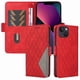thumbnail image 4 of Funda Cartera para iPhone 14 con Tarjetero Soporte y Correa Rojo, 4 of 6