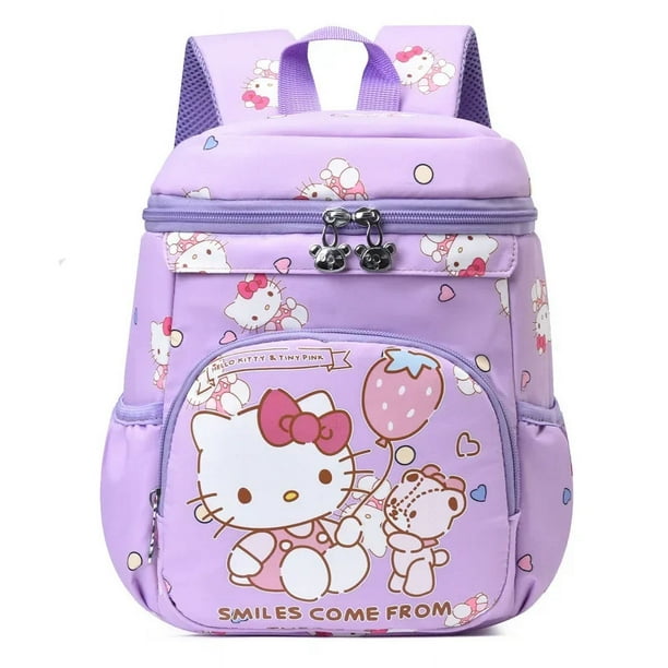 Fashionable Melody Backpack Cute Cartoon Kuromi Children's School Bag Large Capacity Student School Bag Birthday Gift Backpack