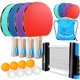 thumbnail image 1 of Set de Ping Pong FBSPORT 4 Palas + 8 Pelotas + Red, 1 of 7