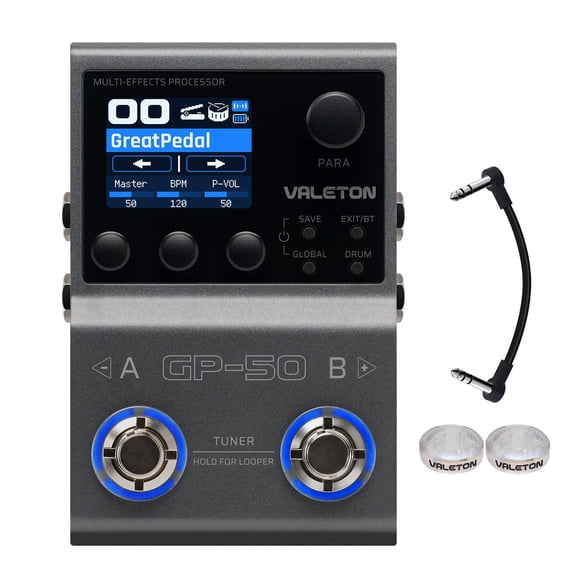 Procesador multiefectos Valeton GP-50 con más de 100 efectos HD