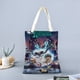 thumbnail image 2 of Amphibia Bolso de tela con estampado de lienzo para mujer, bolsa de compras reutilizable y estética, con cremallera interior, regalo para mujer,40*45cm., 2 of 6