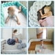 thumbnail image 2 of Almohada de cama trenzada de cuatro hebras con nudo largo tejido, bola kont, tira anticolisión para niños, 2 of 5