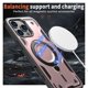 thumbnail image 2 of Para Apple iPhone 13 Pro Max Funda con Soporte de Anillo en O Magnético Invisible, Funda de Teléfono a Prueba de Golpes, Oro Rosa, para iPhone 13 Pro Max, 2 of 6