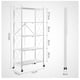 thumbnail image 2 of Estante Plegable Multiuso Metal 5 Niveles Ruedas Blanco, 2 of 3