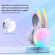thumbnail image 3 of Audífonos De Cable Con Microfono Gamer Luz Rgb Blanco, 3 of 6