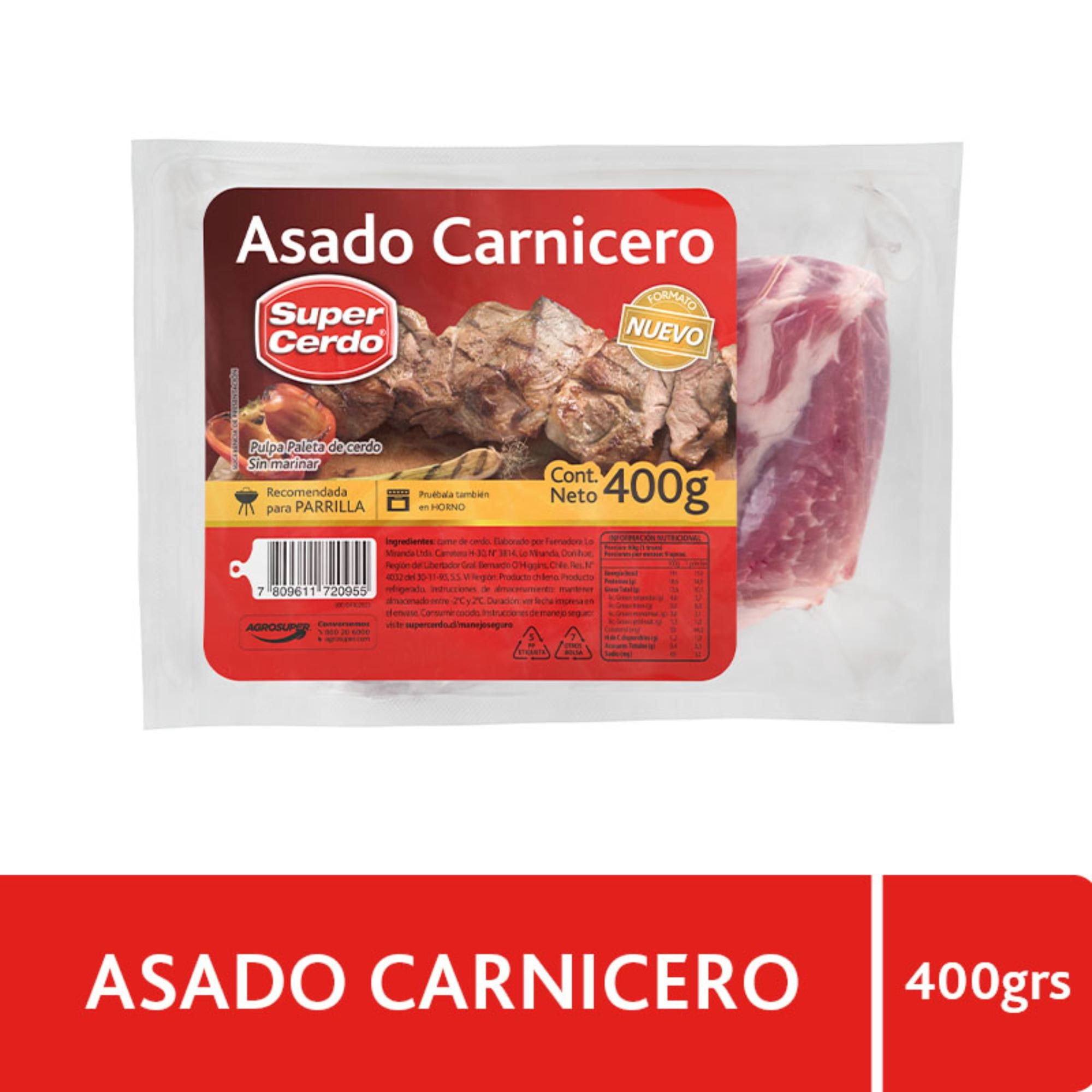Asado Carnicero De Cerdo 400 g Super Cerdo