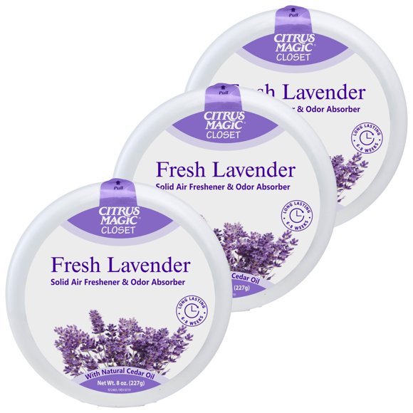 Ambientador sólido Citrus Magic Lavanda fresca 227 g - Pack de 3