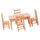 thumbnail image 5 of 1: 12 Mini Mesa Y Silla De Madera Para Casa De Mu?ecas, Muebles, Adornos De Escena, 5 of 5