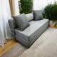 thumbnail image 1 of SOFA CAMA ESPUMA GREY PREMIUM  190X130X18 TWIN, 1 of 7