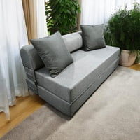 Recutex - Sofa Cama Espuma Grey Premium 190X130X18 Twin