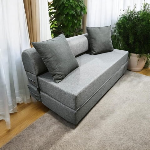 Recutex - Sofa Cama Espuma Grey Premium 190X130X18 Twin