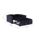 thumbnail image 5 of Sofá Cama 2 Cuerpos Moderno Dallas Negro KMP1BK, 5 of 10