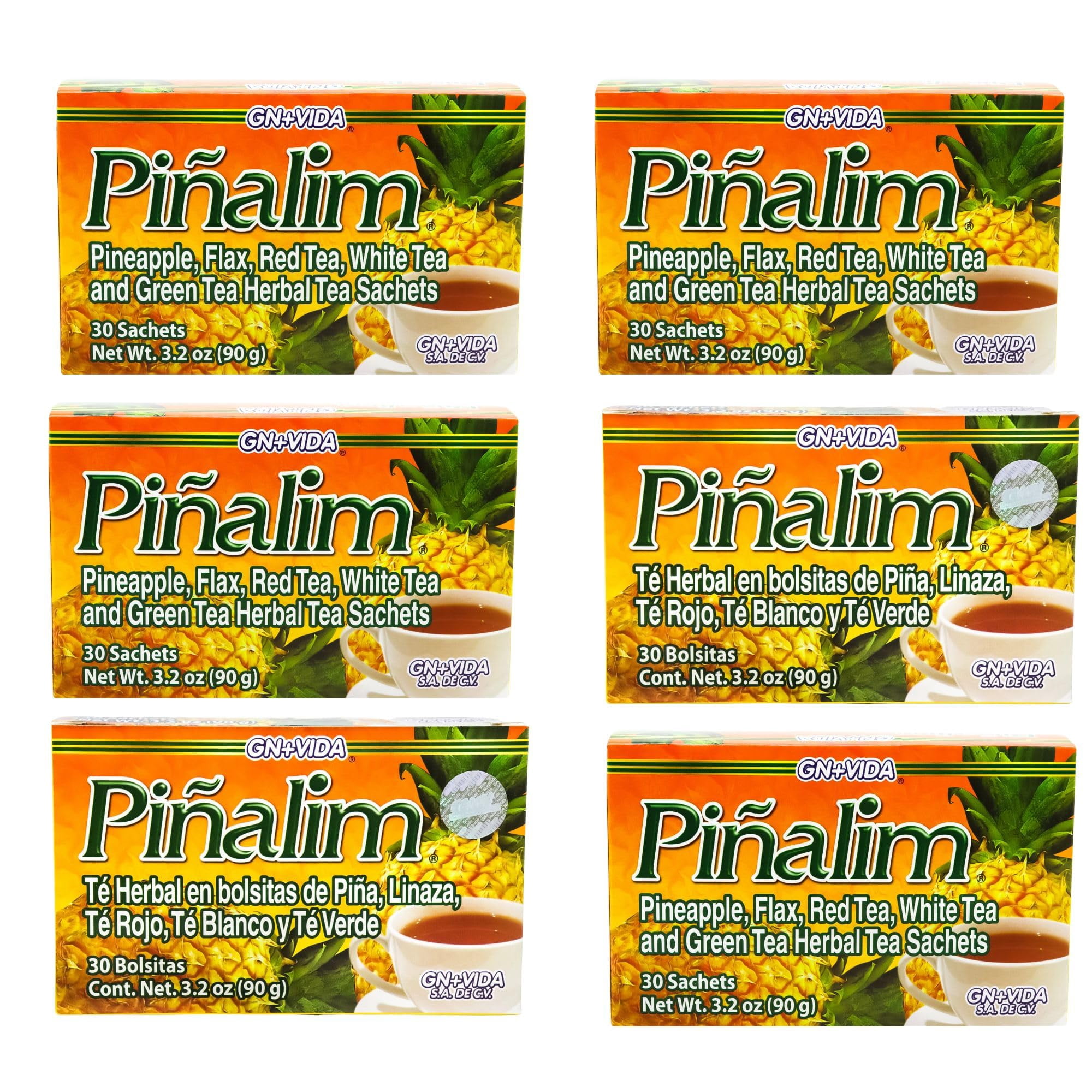 Té Piñalim Tea Gn+vida Suministro De 180 Días Con Piña