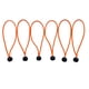 thumbnail image 2 of 6 Piezas De Cuerda Elástica Resistente Para Tienda De Campa?a, Color Naranja, 9.0 In, 2 of 5