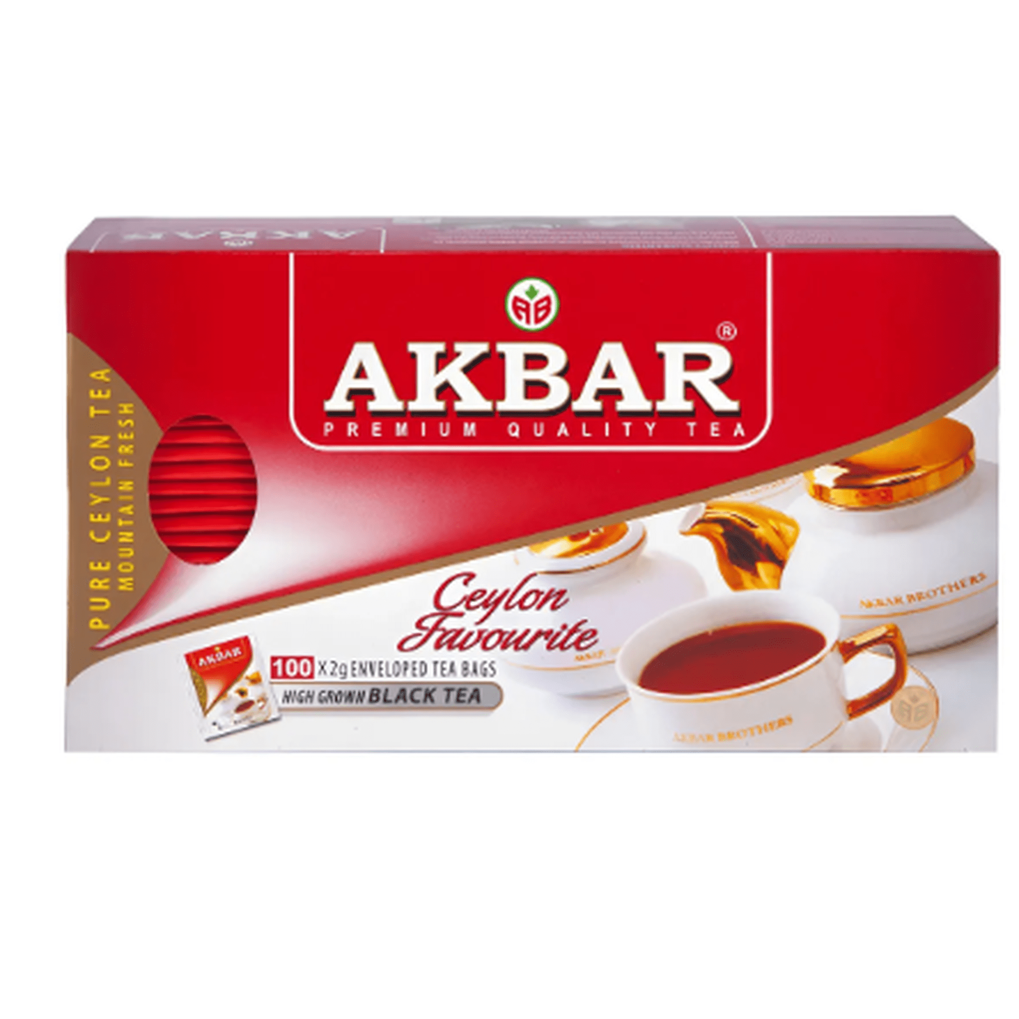 Té Negro Akbar Pure Ceylon Premium - 100 Bolsitas