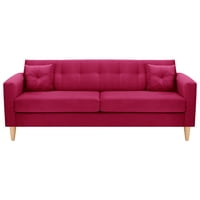 Bodevir - Sofa New Retro 3Cg Felpa 05 Burdeo