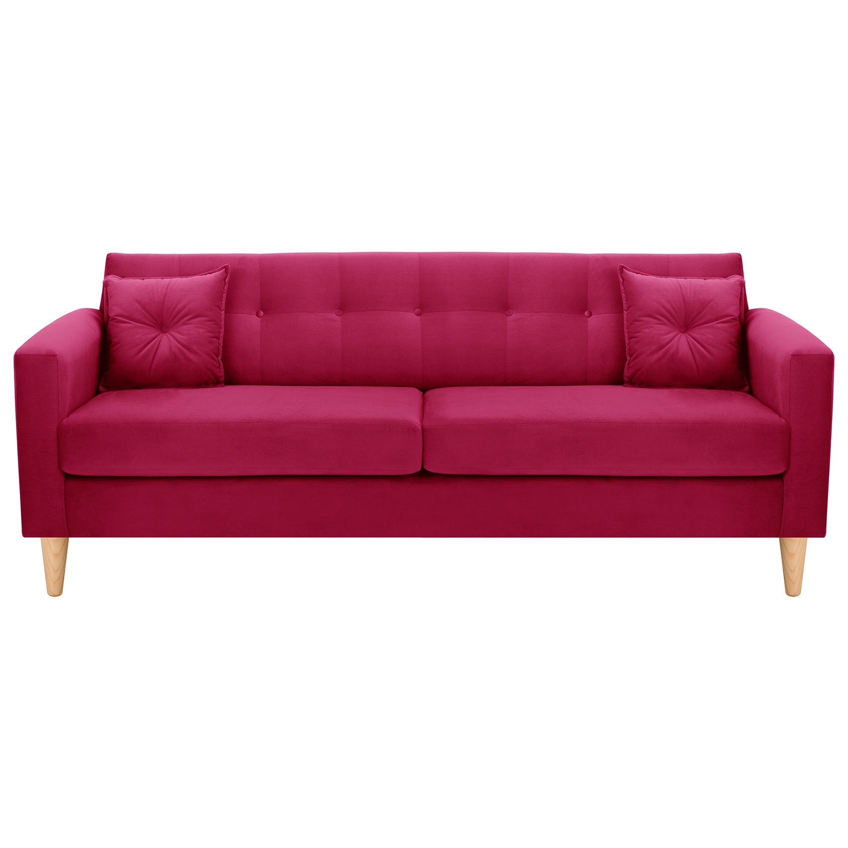 Bodevir - Sofa New Retro 3Cg Felpa 05 Burdeo