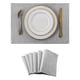 thumbnail image 1 of XmhyTop Juego de 6 Manteletes Individuales Texturizados Clásicos, Resistentes a Manchas, Ideal para Barbacoas y Mesas de Comedor, Estilo E, 48*33cm, Gris, 1 of 5