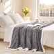 thumbnail image 3 of Manta polar Sherpa de Gracelife, 240 g/m², 200 x 230 cm, gris, 3 of 9