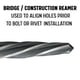 thumbnail image 2 of Perforadora de puente con forma de flauta en espiral America, serie DWR, 11/16 pulgadas, 2 of 8