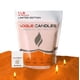 thumbnail image 1 of Relleno para velas de cera granulada naranja 500 g con 15 mechas de algodón, 1 of 8