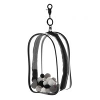 Magideal - Bolsa Transparente Para Exhibición De Figuras Con Llavero, Regalo Para Figuras En Miniatura, Vitrina Coleccionable De Almacenamiento De Muñecas Pequeñ Negro