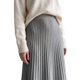 thumbnail image 5 of INSPIRE CHIC Falda Maxi de Mujer Plisada de Punto Acanalado con Cintura Alta Elástica Elegante Línea A con Vuelo Elástica Suave Casual Otoño Invierno Faldas de Suéter Gris Medio, 5 of 6