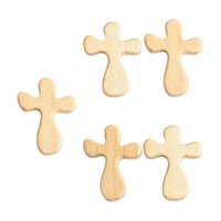 Magideal - Cruz De Oración De Madera De 5 Piezas, Decoración Acogedora, Amigo, Compañero De Trabajo, Regalo Religioso, Familia, Religiosa, Cuidado, Cruz A