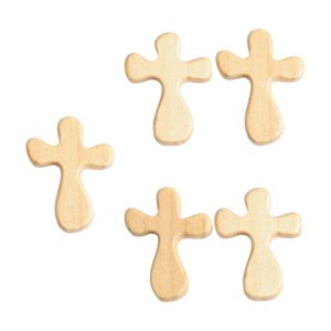 Magideal - Cruz De Oración De Madera De 5 Piezas, Decoración Acogedora, Amigo, Compañero De Trabajo, Regalo Religioso, Familia, Religiosa, Cuidado, Cruz A
