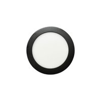 Fsl - Panel Led Sobrepuesto Redondo Negro 6W 6500K – Luz Fría
