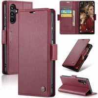 Caseme Tipo Cartera Samsung Galaxy A15 4G/5G Con Cierre Magnético, Rfid, Tarjetero, Soporte, Carga Inalámbrica