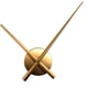 thumbnail image 2 of 3D Reloj Manos, DIY Reloj Grandes Manos Agujas Relojes De Pared Arte Decoración Dorado, 2 of 2