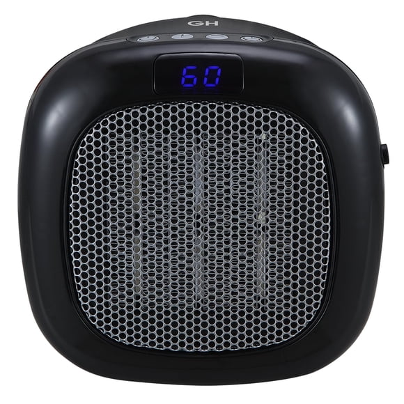 Calefactor Eléctrico De Pared 750 W Negro